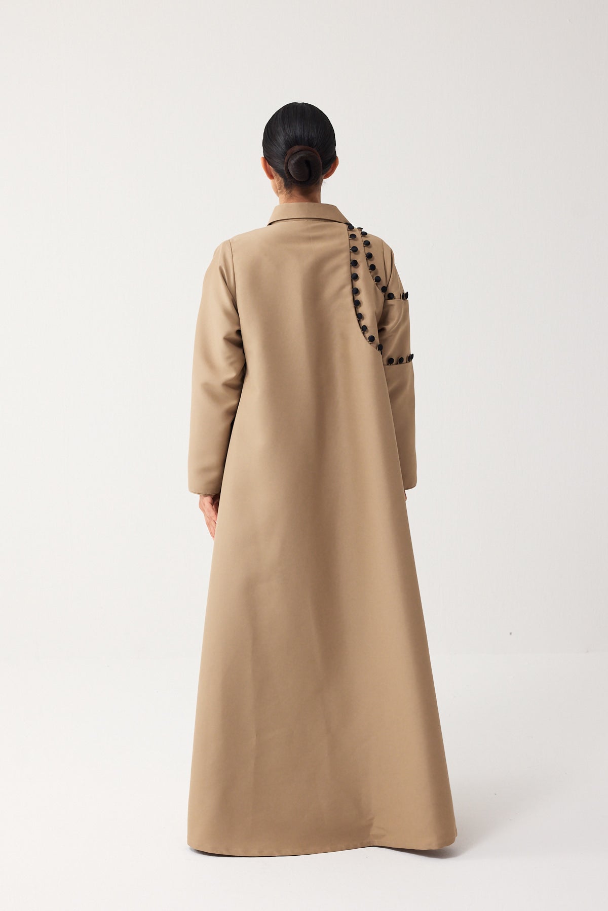 SANDY BROWN STRAIGHT FIT ABAYA
