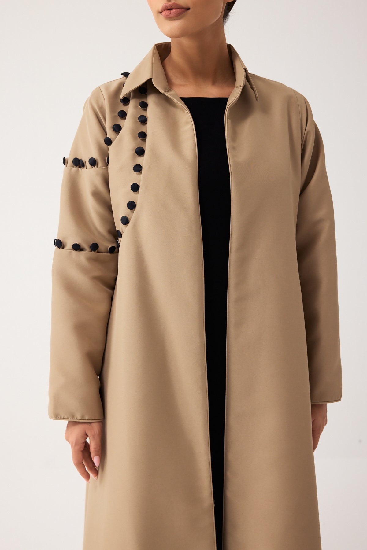 SANDY BROWN STRAIGHT FIT ABAYA