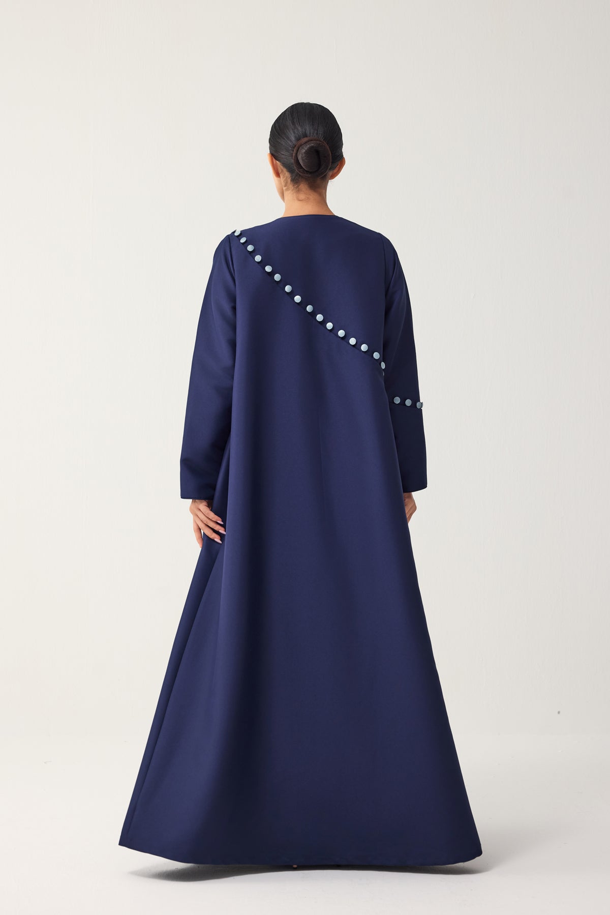 NAVY BLUE STRAIGHT FIT ABAYA