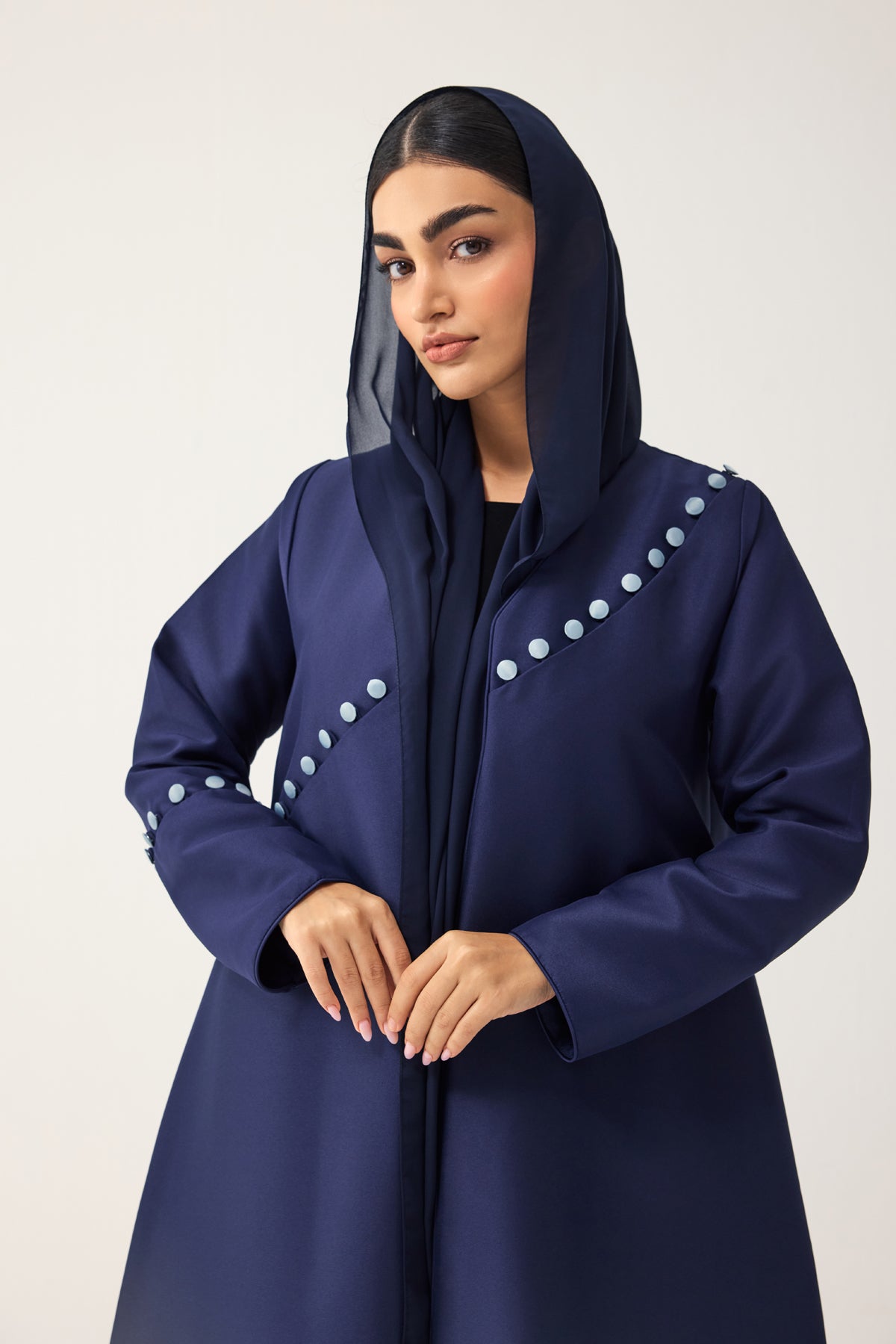 NAVY BLUE STRAIGHT FIT ABAYA