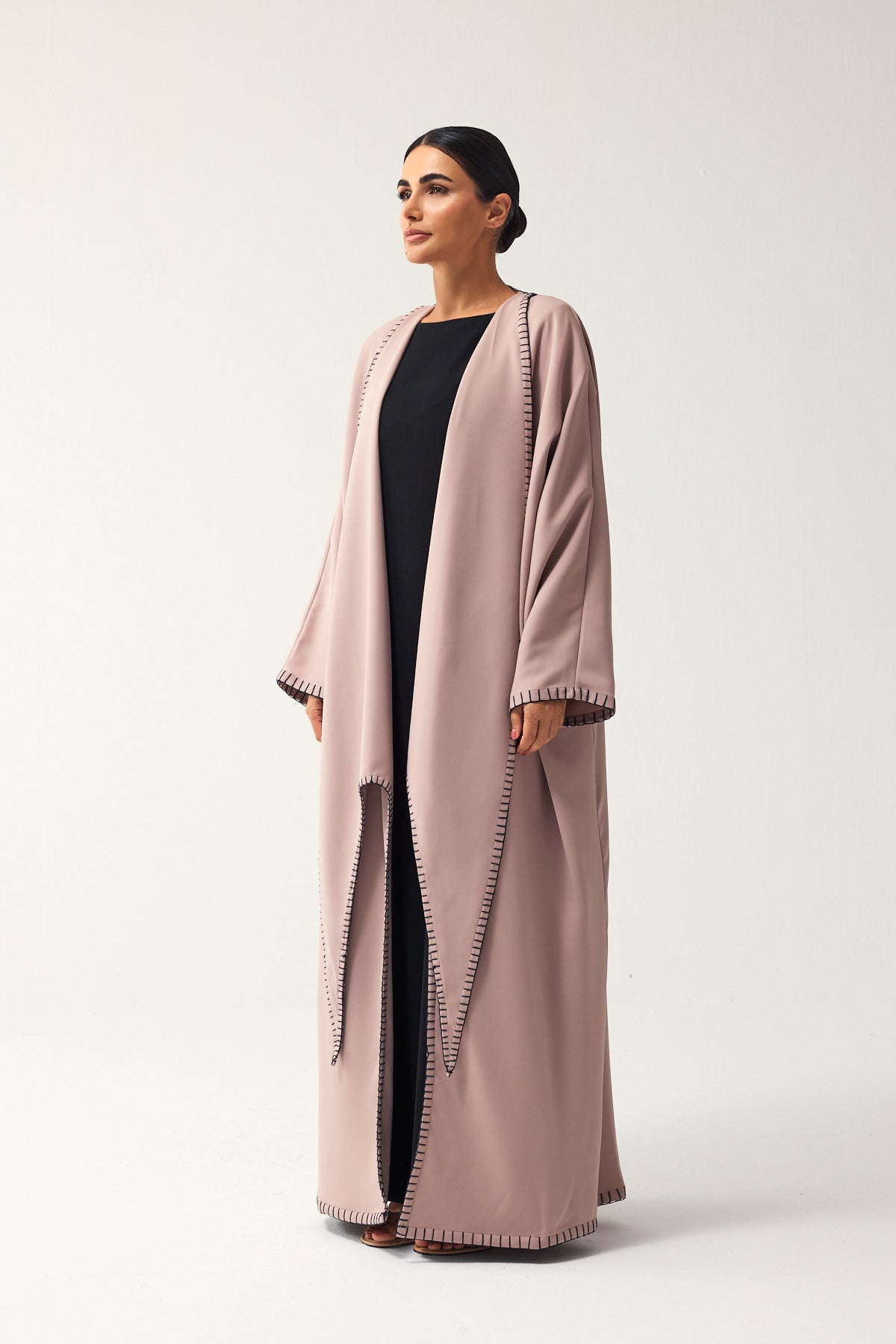 DUSTY PINK OVERSIZED FIT CREPE DAILY ABAYA