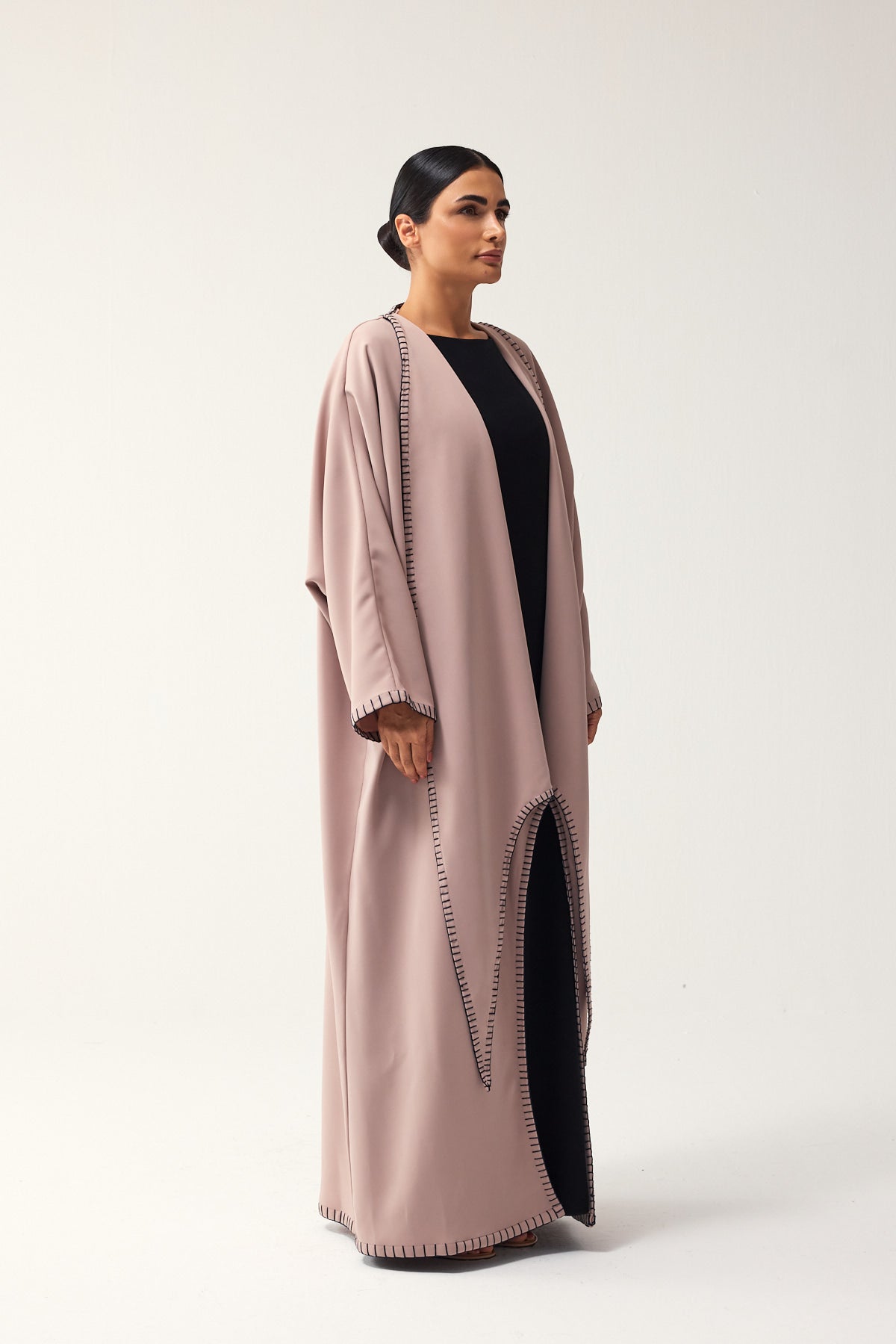 DUSTY PINK OVERSIZED FIT CREPE DAILY ABAYA