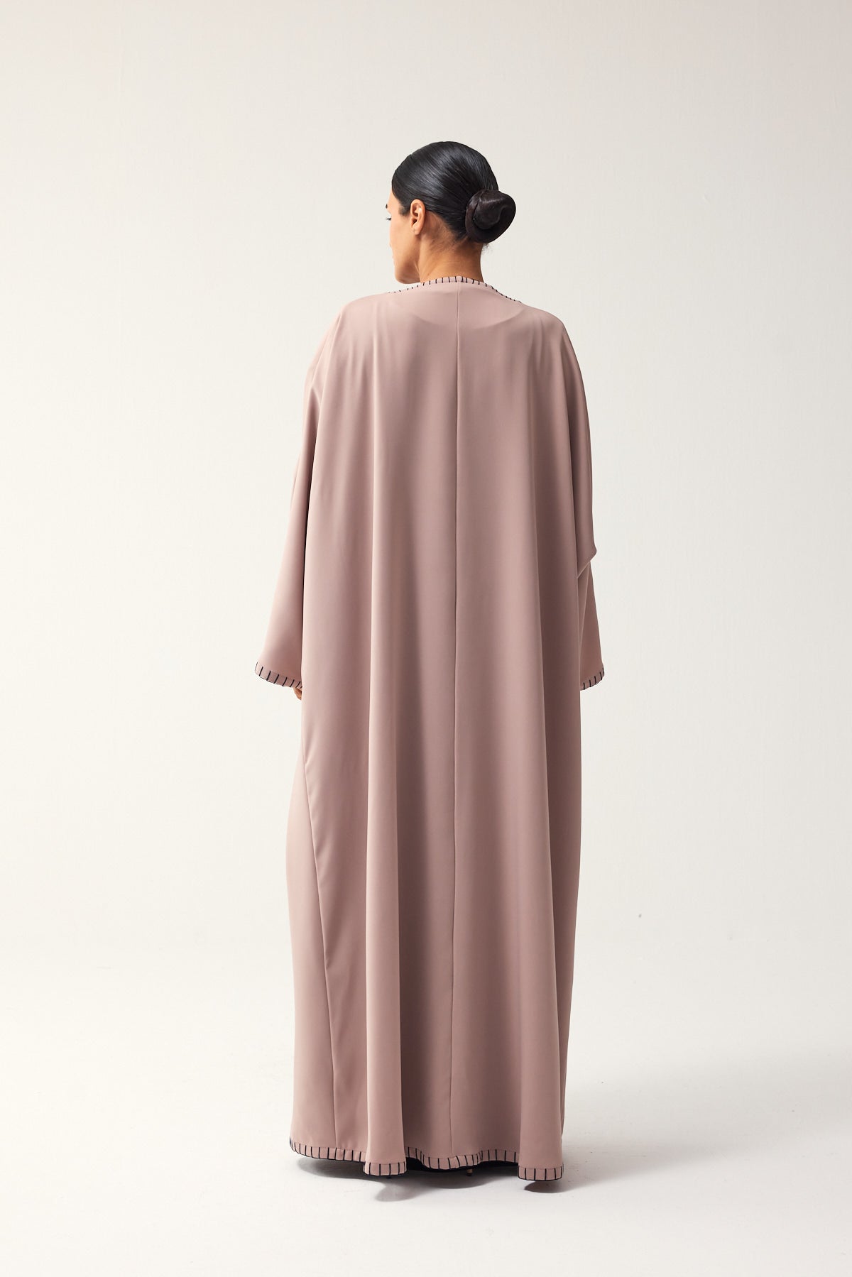 DUSTY PINK OVERSIZED FIT CREPE DAILY ABAYA