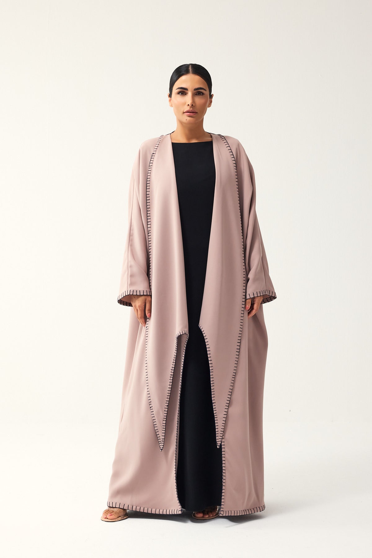DUSTY PINK OVERSIZED FIT CREPE DAILY ABAYA