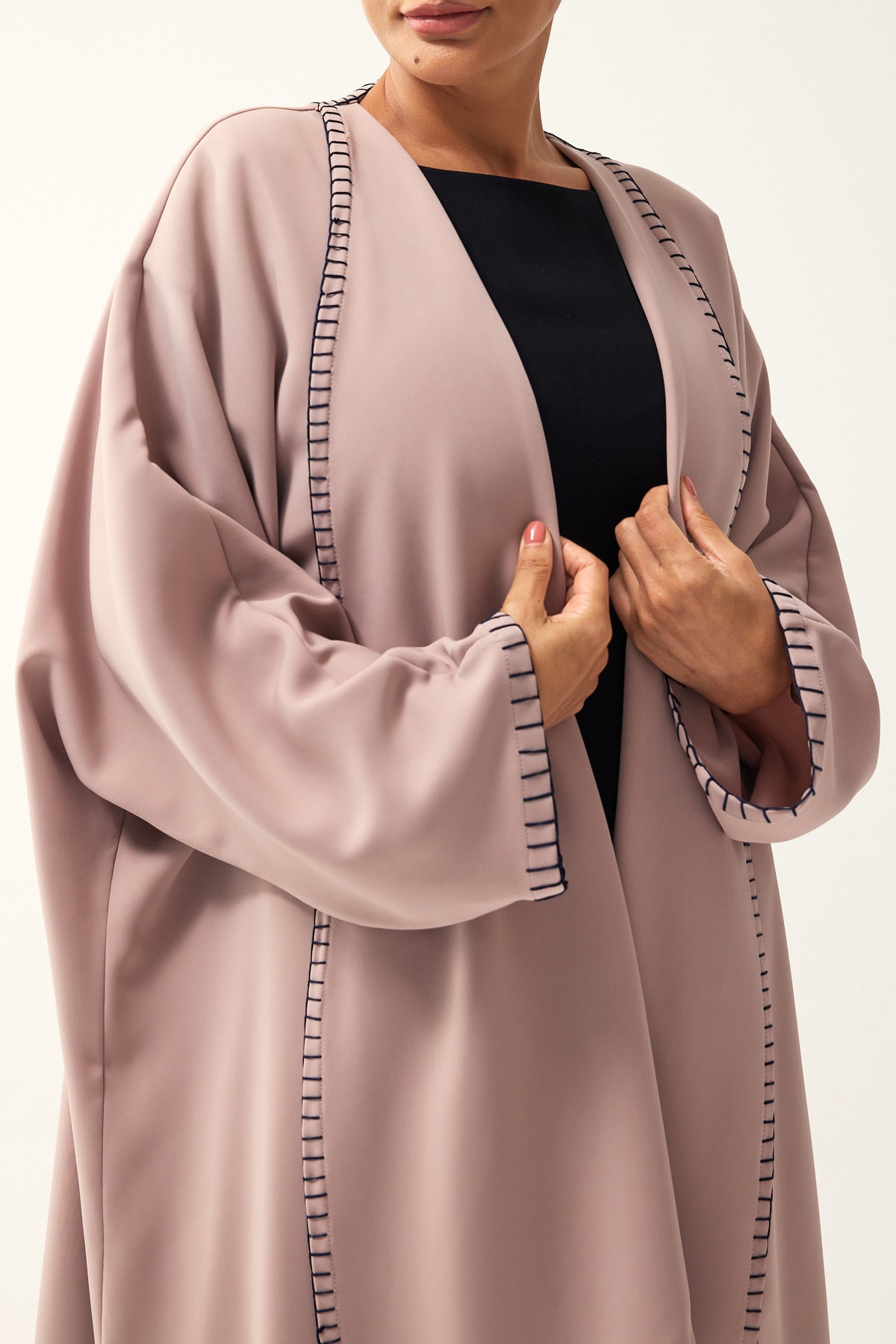 DUSTY PINK OVERSIZED FIT CREPE DAILY ABAYA